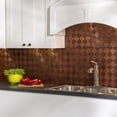 thumbnail image 2 of FASÄDE Miniquattro Decorative Vinyl Backsplash 15 sq ft Kit in Moonstone Copper, 2 of 6