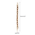 thumbnail image 2 of Unique Bargains 1 Pc Leopard Handbag Chain Strap 14.57" Dark Coffee Color Acrylic, 2 of 5