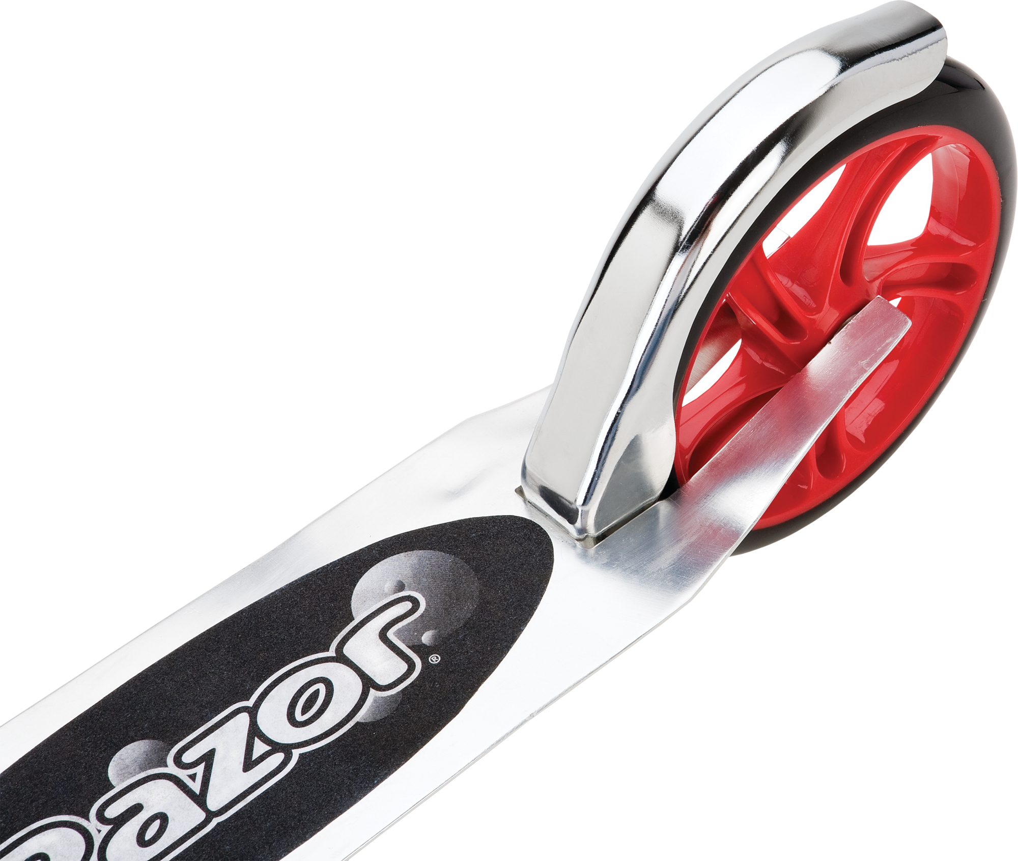 Razor A5 Lux Kick Scooter - Red/ Silver, Large 8" Wheels, Foldable, for Riders up to 220 lbs - image 4 of 9