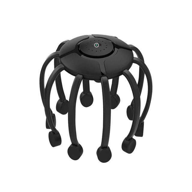 Electric Scalp Massager Fingers Head Massager Scalp Scratcher Octopus 10-Motor Hand-Free 1100mAh Rechargebale for 360 Degree Head Scalp Massage for Stress Release Better Sleep