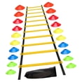 thumbnail image 2 of Colaxi Agility Ladder Jumping Obstacles Workout with Storage Bag Flexible Accessory Yellow, 2 of 8