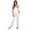 Pure White, variant on Ekouaer Women Silk Satin Pajamas Sleeveless Pjs Set 2 Piece Summer Loungewear Sleepwear with Pockets