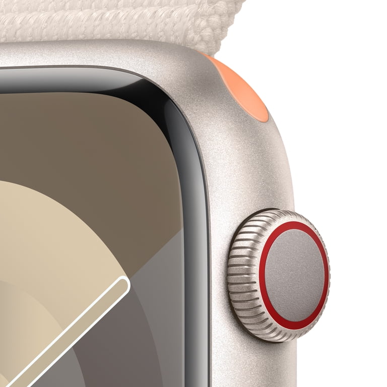New Apple Watch Series 9, GPS + Cellular, 45mm Starlight Aluminum