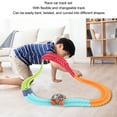 thumbnail image 5 of Race Car Track Set Glow In Dark Changeable Flexible Soft Race Car Track Building Toys For Boys Girls, 5 of 5