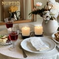 thumbnail image 2 of Nuptio BlackPillar Candle Holder， Iron Candle Plate Holder for Pillar  Candle Holder Set of 2, 2 of 6