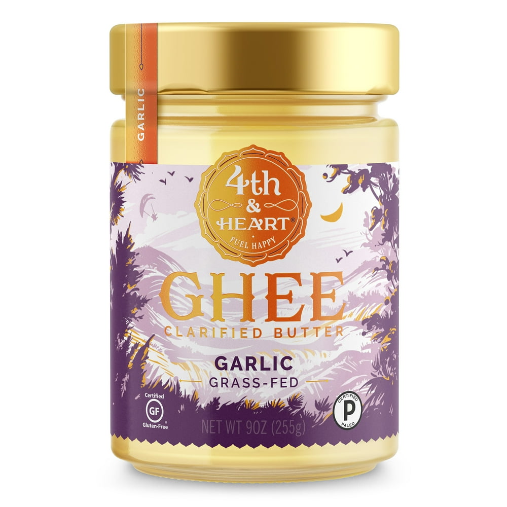 4th & Heart Garlic Ghee, 9 Oz