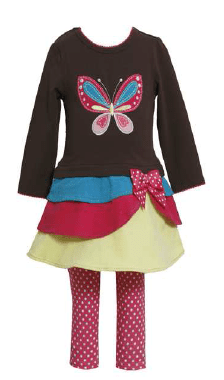 Bonnie Baby Red Black Scottie Dog Tutu Legging Set 12 18 24 Months