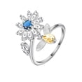 thumbnail image 3 of Sentmoon Ring for Women Stackable Rings Women Ring Anxiety Sunflower Rotating Open Band Spinner Fidget Jewelry for Stress Relief, 3 of 3