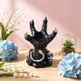 thumbnail image 2 of Witch Crystal Ball with Resin Paw Base, Halloween Decorations Indoor Glass Ball Gothic Witch Ornaments for Halloween Holiday Home Office Party Tabletop Decor, 2 of 6