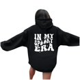 thumbnail image 3 of VBARHMQRT Baseball Mom Sweatshirt Day Women Long Sleeve Letter Graphic Printed Drawstring Pullover Hoodie Sweatshirts Top Blouse, 3 of 6