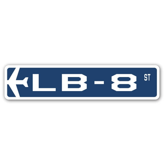 LB-8 Street Sign Air Force Aircraft Military | Indoor/Outdoor | 36" Wide
