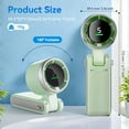 thumbnail image 4 of 3-in-1 USB Rechargeable Ice-Cool Electric Fan - Portable Handheld Fan, 5-Speed Adjustable, 12-Hour Runtime, Ideal for Outdoor Activities, 4 of 8