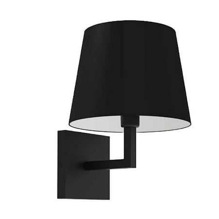 

Dainolite WHN-91W-MB-BK 1 Light Incandescent Wall Sconce Matte Black with Black Shade