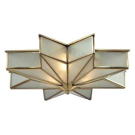 

Elk Home - Decostar - 3 Light Flush Mount in Traditional Style with Art Deco and