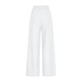 thumbnail image 5 of felwors Women's High Waisted Wide Leg Jeans Elastic Waist Drawstring Pull On Denim-Like Pants with Pockets Stretchy Casual Trousers (White, XXXL), 5 of 8