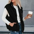 thumbnail image 4 of FAIWAD Womens Fleece Vest Warm Winter Sleeveless Fuzzy Jackets Casual Zip Up Lightweight Outerwear with Pockets, 4 of 8
