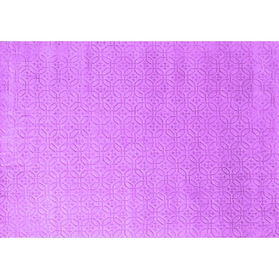 Ahgly Company Indoor Rectangle Solid Purple Modern Area Rugs, 5' x 7'