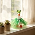 thumbnail image 6 of 7 Inch Desk Goose Outfits,Mini Removable Tulle Skirt Hat Set for Bookshelf Display & Tabletop Holiday Prop,Cute Desktop Ornament,Green, 6 of 7