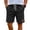 Black, variant on Men's Textured Waffle Shorts with Premium Leather Patch and Deep Side Pockets for Modern Guys Seeking Upgrade Black XXL