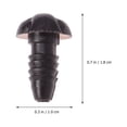 thumbnail image 3 of 10 piezas de 11 mm hechas a mano para muñecas, accesorios de bricolaje, accesorios de peluche con forma de nariz de perro (negro), 3 of 7