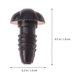 thumbnail image 2 of EeaseMX 10 piezas de 11 mm hechas a mano para muñecas, accesorios de bricolaje, nariz de perro, accesorios de peluche (negro), 2 of 8