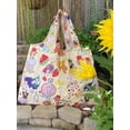 thumbnail image 6 of Wrapables Large Foldable Tote Nylon Reusable Grocery Bags, Dessert Dogs, 6 of 9