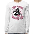 thumbnail image 2 of No You Hang up Ghost Long Sleeve Shirt Unisex X-Large White, 2 of 5