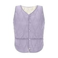 thumbnail image 4 of Vmvidoty Women Fleece Vest Quilted Jacket Purple XL, 4 of 8