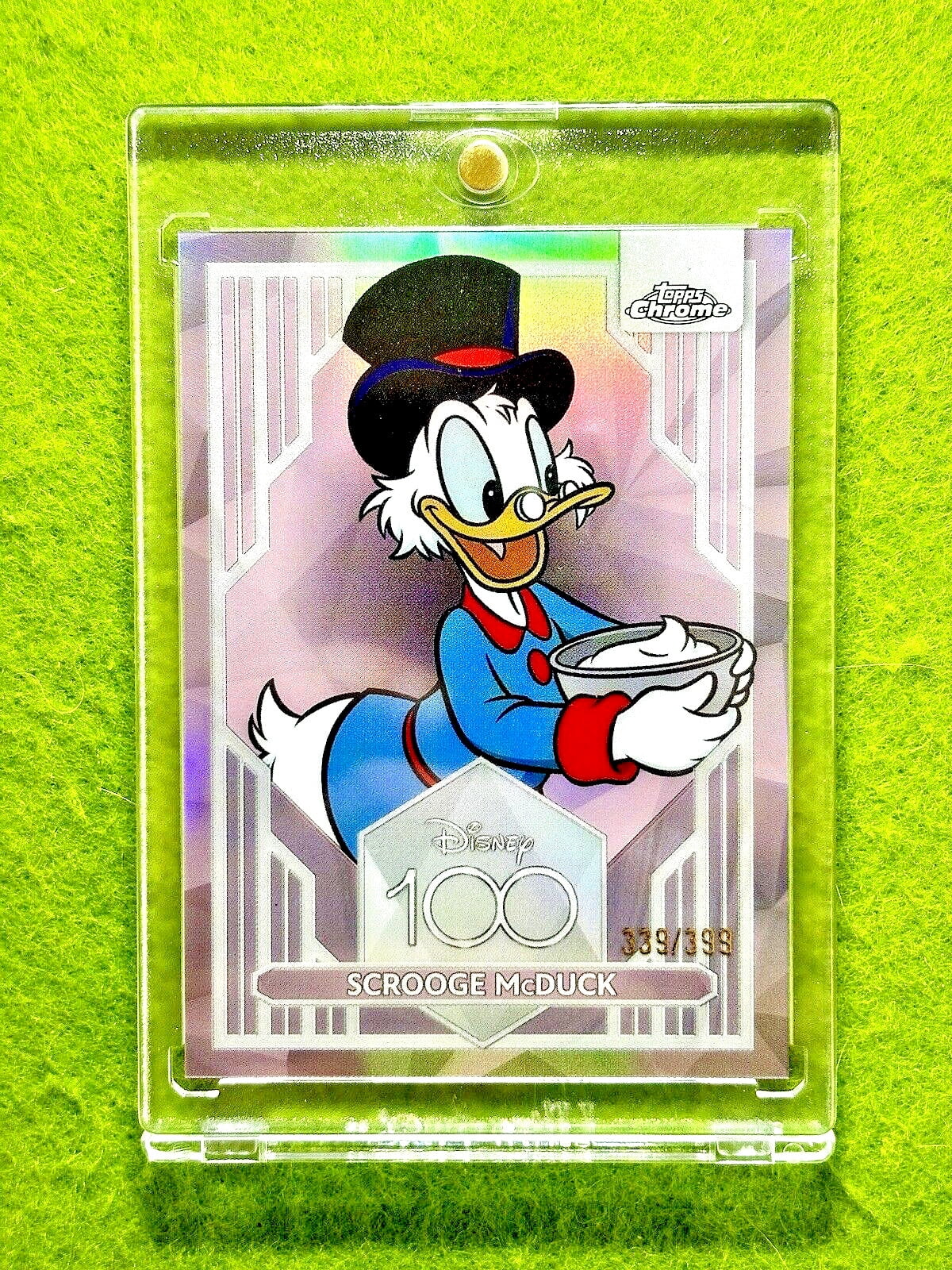 BELLE Disney 100 PINK REFRACTOR CARD # /399 SP 2023 Topps Chrome