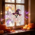 thumbnail image 4 of OJSFQUFP Stained Acrylic Glass Window Hanging Halloween Decoration Orange Pumpkin Vine Leaves Suncatcher for Door Garden Sun Catchers Gothic Decor Scary Gifts, 4 of 8