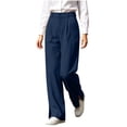 thumbnail image 5 of Tqcoqu Women's High Waist Wide Leg Dress Pants,Solid Pleated Split Hem Office Casual Trousers with Pockets, 5 of 9