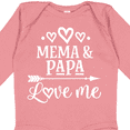thumbnail image 4 of Inktastic Mema and Papa Love Me Boys or Girls Long Sleeve Baby Bodysuit, 4 of 5