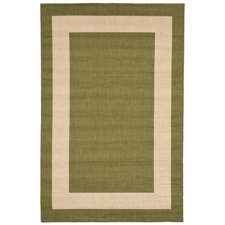 Terrace Patio Rug - Liora Manne Terrace 1786/76 Border Green Area Rug 23 Inches X 35 Inches