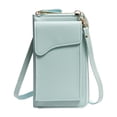 thumbnail image 2 of Dongrere Wallet Cell Phone Purse Crossbody Bag with Credit Card Slots Purse PU leather Zipper Adjustable Strap, 4.5x7.5 Inch, Green, 2 of 8