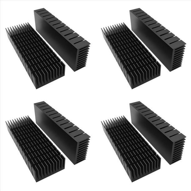 Kit de Disipador de de 8 Piezas de 40 mm 120 mm X 40 mm X 20 Mm, Disipador de de Aluminio Enfriador para MóDulo TéRmico LED Peltier de RefrigeracióN