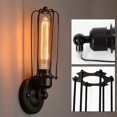 thumbnail image 2 of Retro Industriale Lantern wall lamp Metal wall lamp for loft hallway, 2 of 5