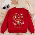 thumbnail image 5 of BOOMNY Christmas Toddler Girls Sweatshirs Long Sleeve Sweatshirt For Girls Xmas Deer Print Soft Fall Winter Pullover Tops, 5 of 5