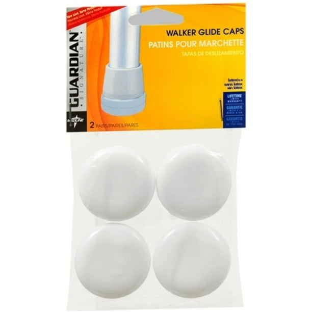 Medline Guardian Signature Walker Glide Caps 4 Each (Pack of 2