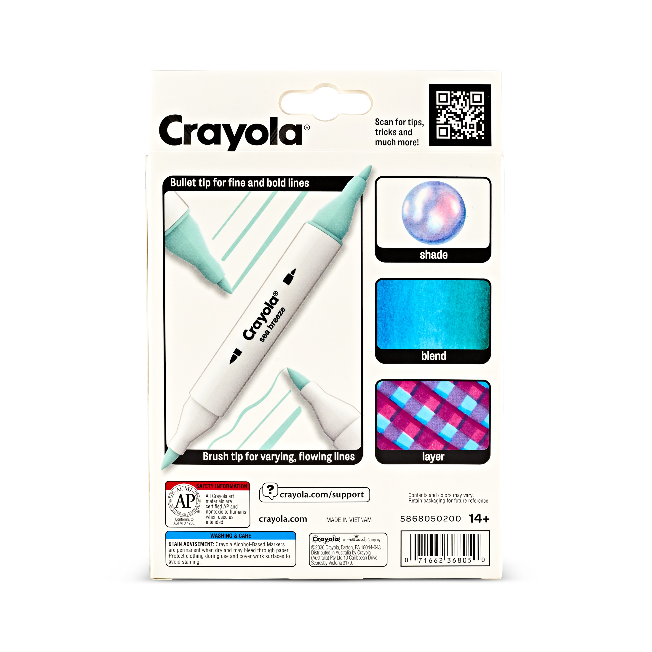Crayola Color Collections Dual-Tip Markers Sand & Sea photo 7