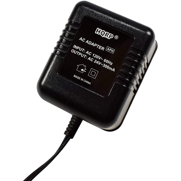 HQRP 24V AC Adapter Transformer Works with Nest August Remo RemoBell S Doorbell, Hive Thermostat C-Wire, 25ft Cable