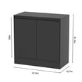 thumbnail image 3 of Buffet Cabinet with 2 Doors, Coffee Bar Cabinet with Adjustable Shelf, Modern Kitchen Buffet Sideboard with Storage for Living Room, Kitchen, Black, 3 of 9