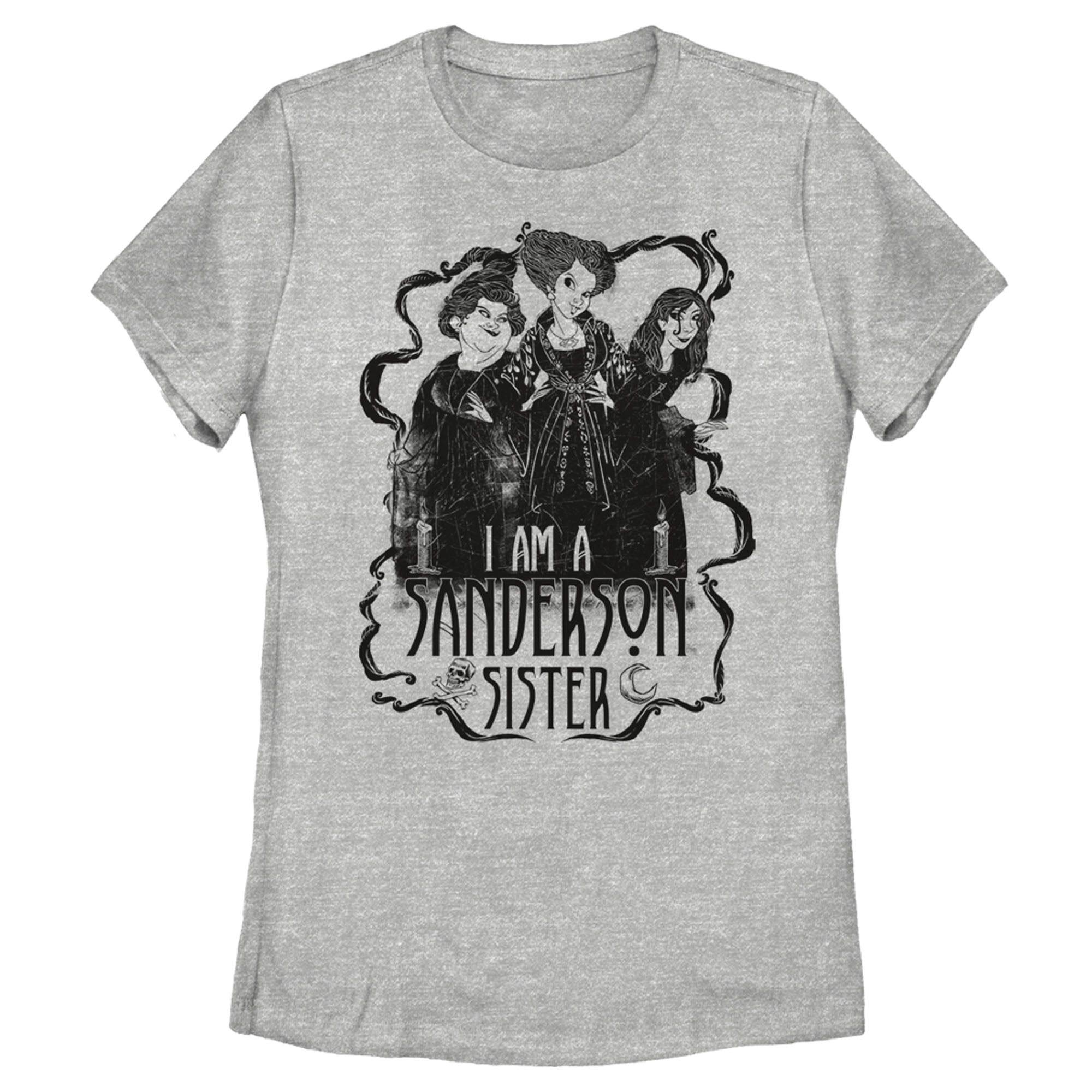 Women's Disney Hocus Pocus I Am a Sanderson Sister  Graphic Tee Athletic Heather 2X Large