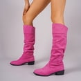 thumbnail image 6 of Willtoo Women Pointed Toe Block Heel Knee High Boots Comfort Low Heel Fashion Long Boots for Autumn Winter Daily Wear & Outdoor Activities, 6 of 6