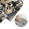 thumbnail image 5 of Xecao Black Palm Leaves 2-Piece Vintage Seamless Anti-Skid Mat Set, featuring a stylish pattern for a safe and elegant toilet rug experience, 5 of 6