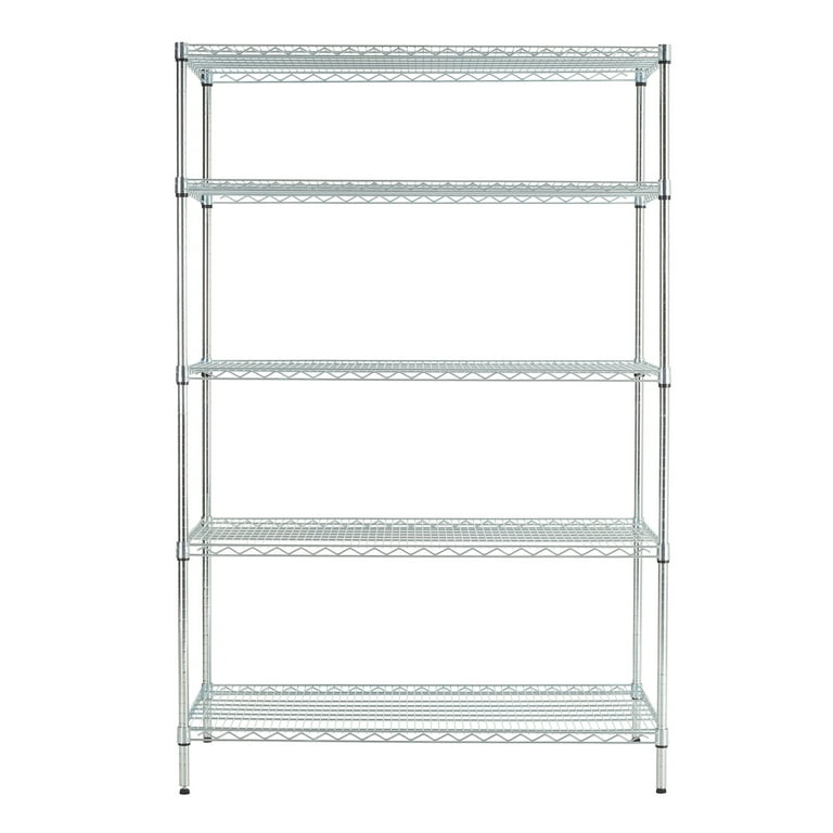 Hyper Tough Chrome Wire Shelf 5-Tier Heavy Duty 72