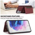 thumbnail image 4 of Allytech Case for Samsung S21 Plus 5G 6.7" 2021, Galaxy S21 Plus Case with Card Holder Slots, Durable PU Leather Magnetic Snap Shock-Absorbing Wallet Case with Stand for Samsung Galaxy S21+, Winered, 4 of 6