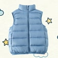 thumbnail image 2 of Jinhomg Toddler Boys Girls Puffer Vest Kids Sleeveless Winter Warm Softshell Quilted Padded Puffer Down Vest Ultra Light Waistcoat Jacket, 2 of 7