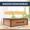thumbnail image 4 of Caja de ahorros de madera de bóveda de efectivo, caja con bóveda de efectivo de mostrador para por dinero en efectivo Madera, 4 of 6