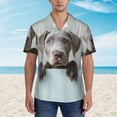 thumbnail image 2 of Sikiie Adorable Puppy Portrait Print Men's Hawaiian Shirt, Summer Beach Button Pocket Short Sleeve T-Shirt,3X-Large, 2 of 7