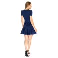 thumbnail image 3 of Vestido Mujer con Cortes Cómodo Casual Formal Marino azul CH Incógnita 550328, 3 of 5